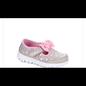 SKECHERS GIRLS BITTY BOW - GREY